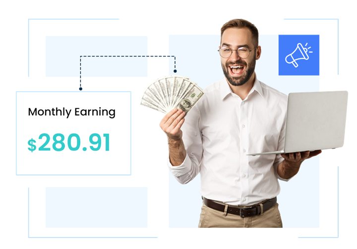 Earn over 100 dollars per sale